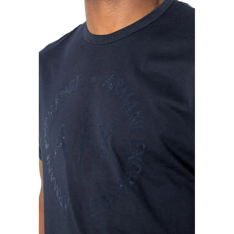 Blue Cotton T-Shirt Armani Exchange