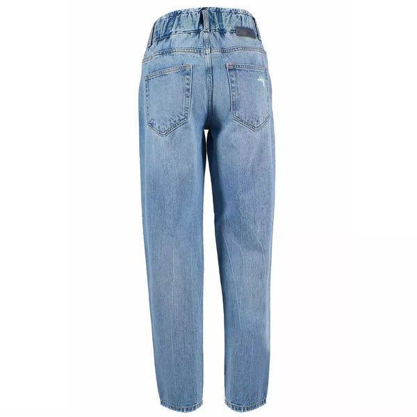 Blue Cotton Women's Jean Yes Zee