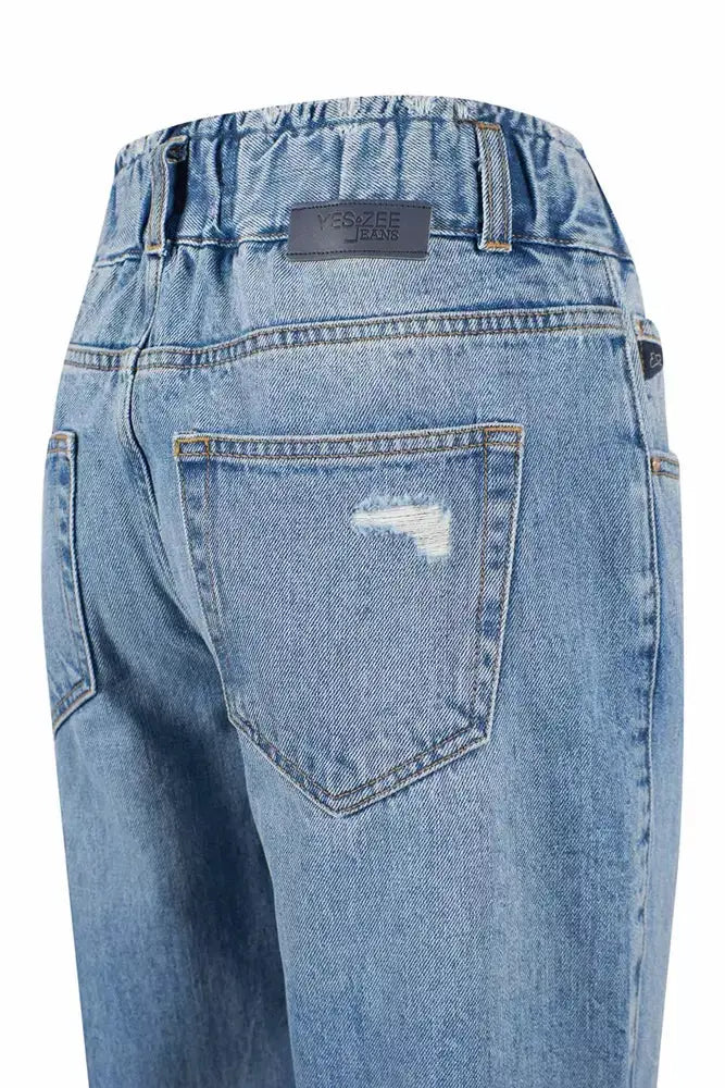 Blue Cotton Women's Jean Yes Zee