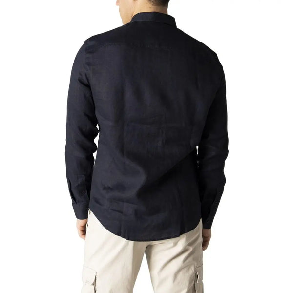 Blue Linen Shirt Armani Exchange