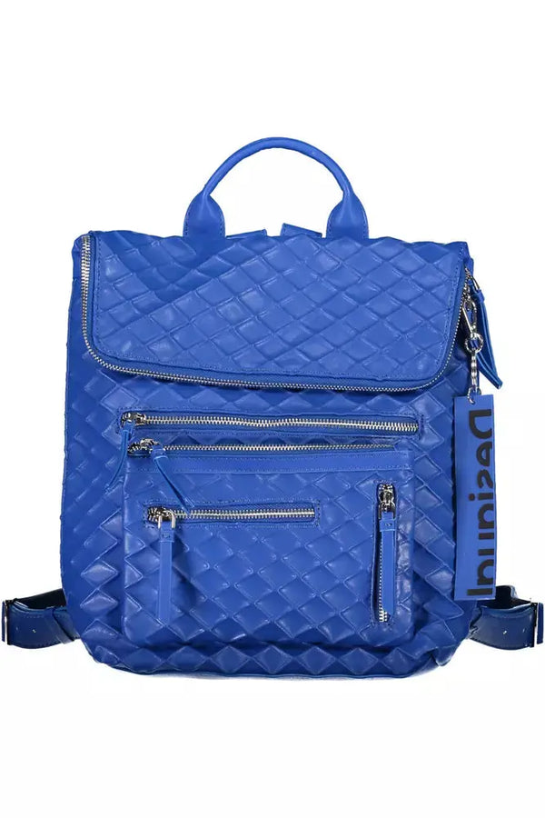 Blue Polyethylene Women Backpack Desigual