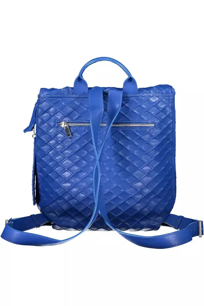 Blue Polyethylene Women Backpack Desigual