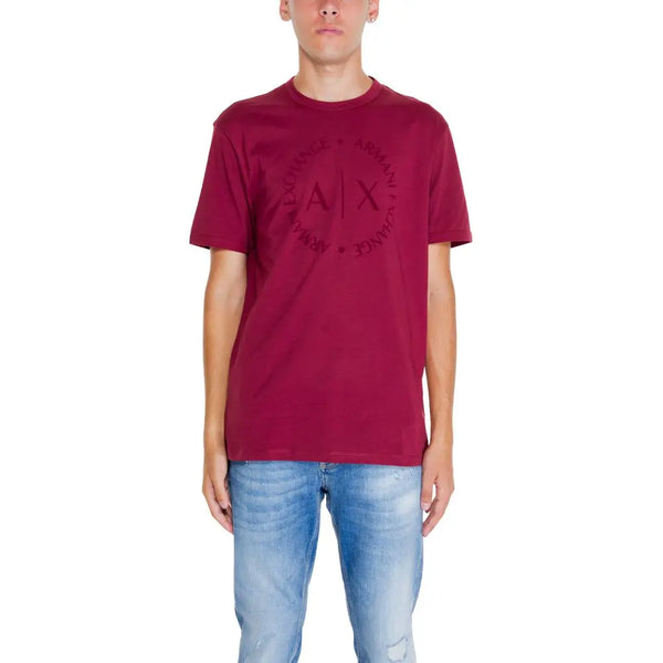 Bordeaux Cotton T-Shirt Armani Exchange