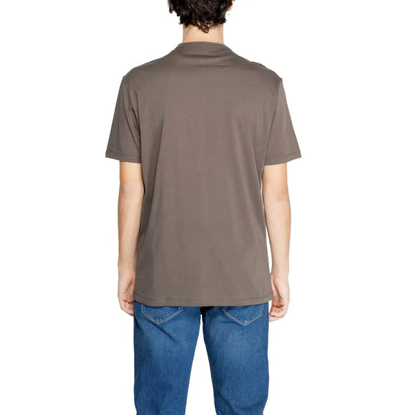 Brown Cotton T-Shirt Armani Exchange