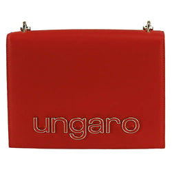 Chic Calfskin Shoulder Bag with Metal Logo Ungaro