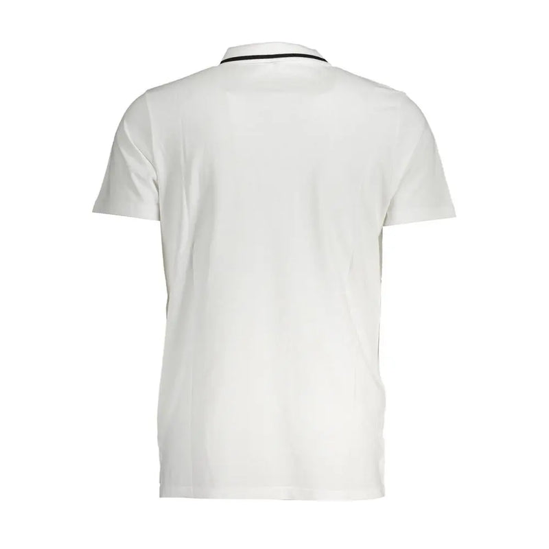 Chic White Cotton Polo with Contrast Detailing Fila