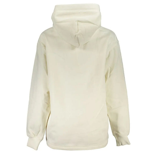 Chic White Hooded Fleece Sweatshirt Calvin Klein