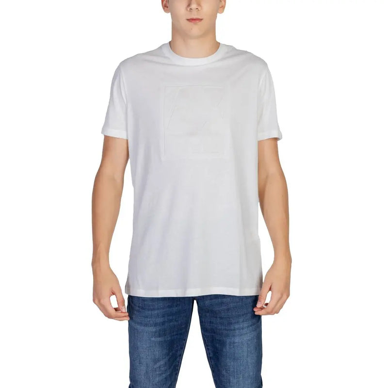 Cream Cotton T-Shirt Armani Exchange