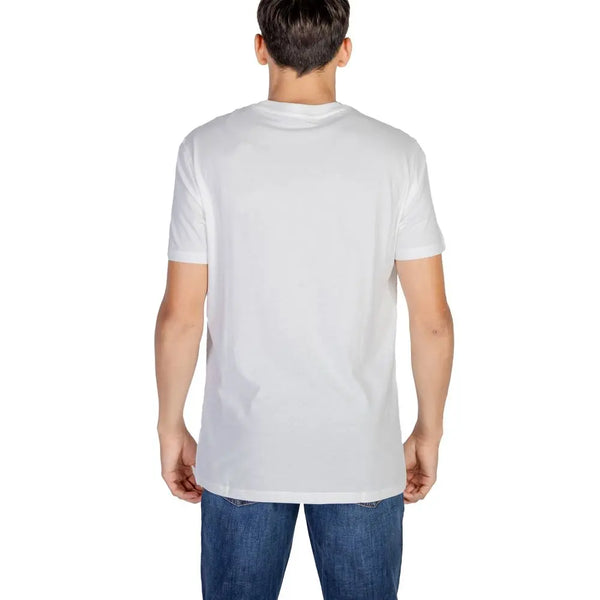 Cream Cotton T-Shirt Armani Exchange