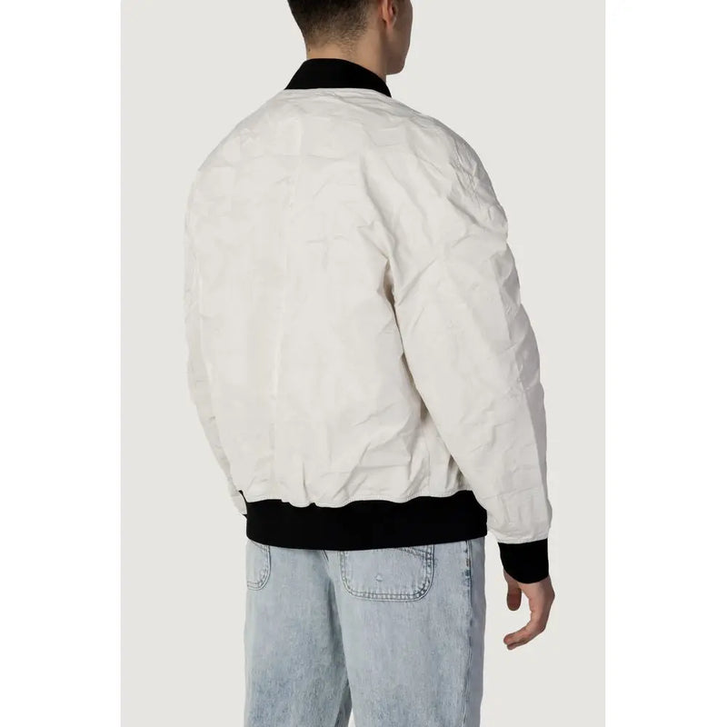 Cream Polyester Jacket Armani Exchange