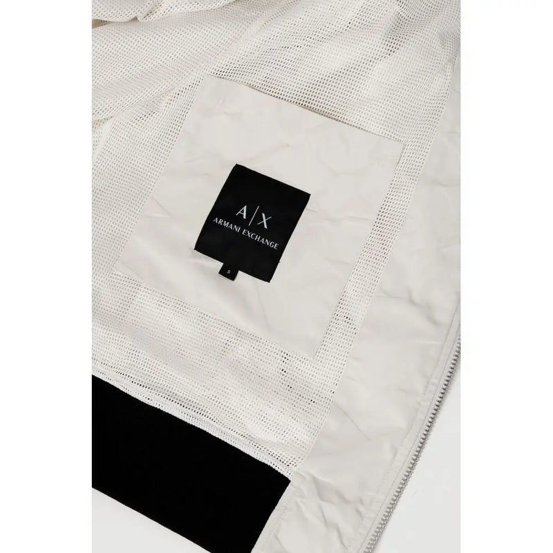 Cream Polyester Jacket Armani Exchange