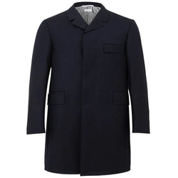 Elegant Wool Jacket in Signature Blue Thom Browne