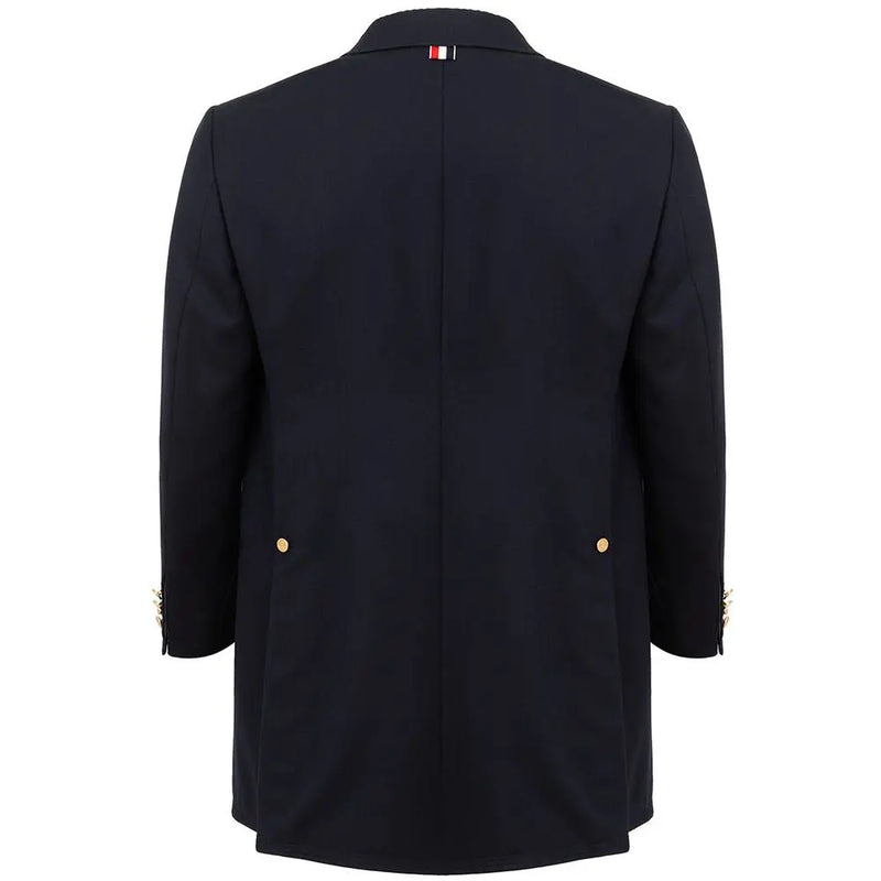 Elegant Wool Jacket in Signature Blue Thom Browne