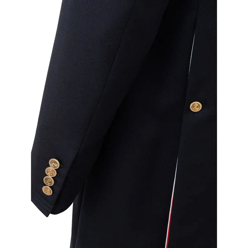 Elegant Wool Jacket in Signature Blue Thom Browne