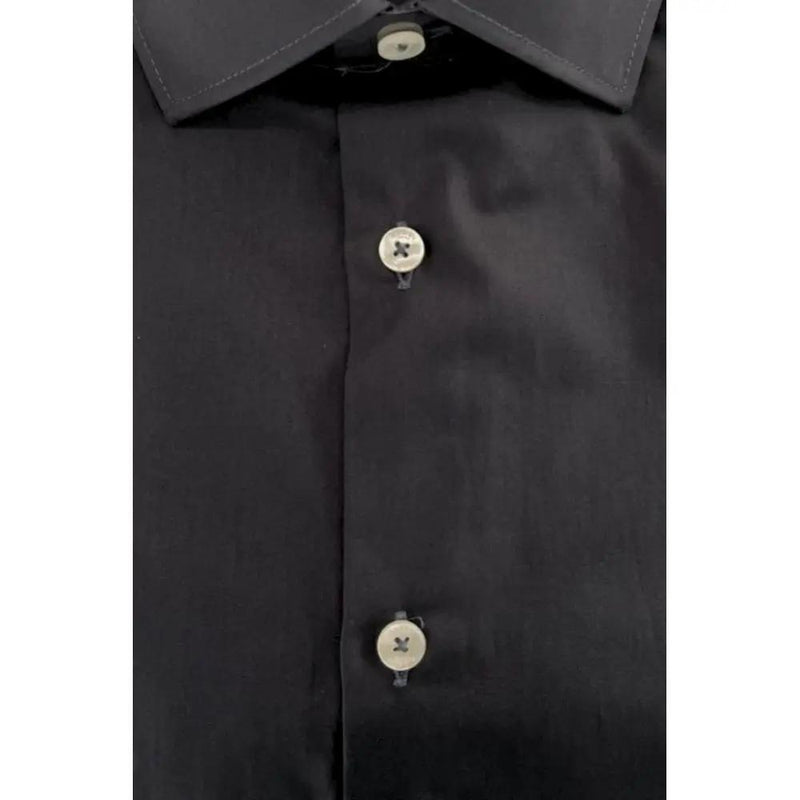 Gray Cotton Shirt Baldinini Trend