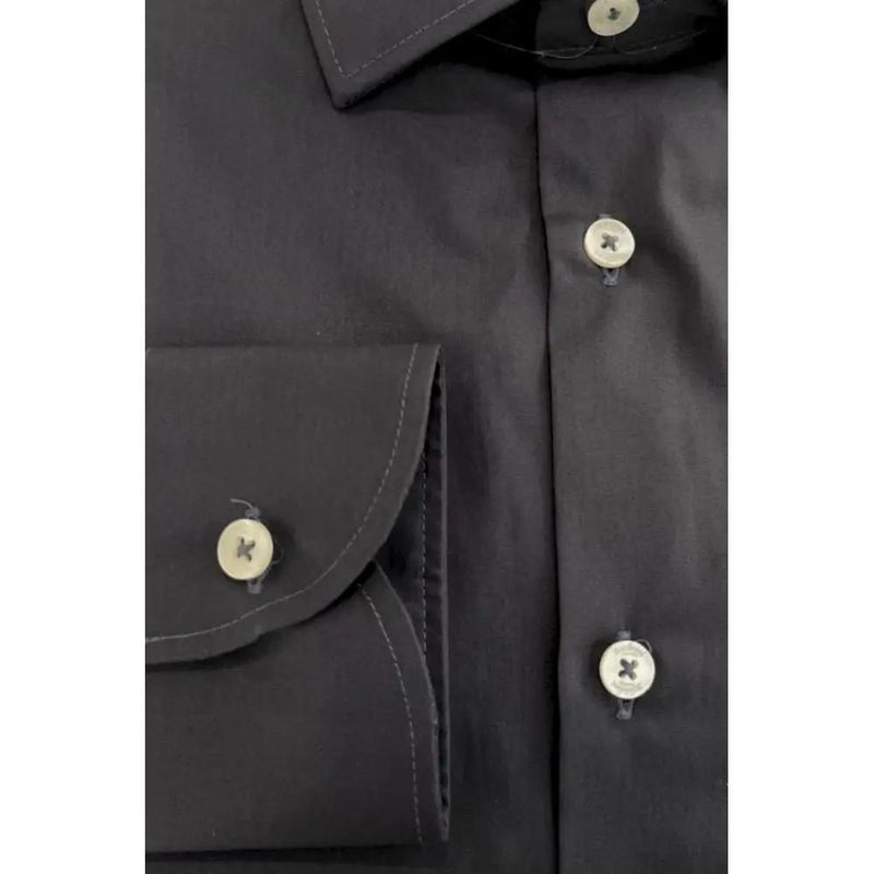 Gray Cotton Shirt Baldinini Trend