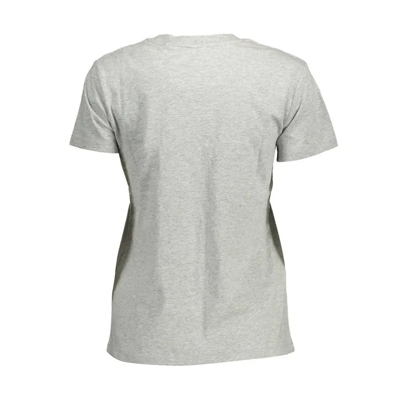 "Gray Cotton Women T-Shirt" Levi's