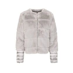 Gray Polyester Jackets & Coat Maison Espin