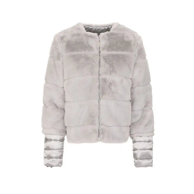 Gray Polyester Jackets & Coat Maison Espin
