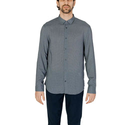 Gray Viscose Shirt Armani Exchange