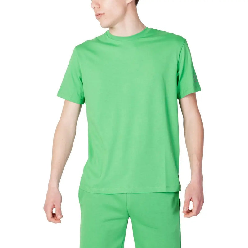 Green Cotton T-Shirt Suns