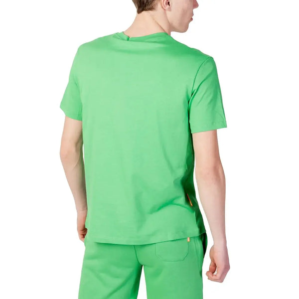 Green Cotton T-Shirt Suns