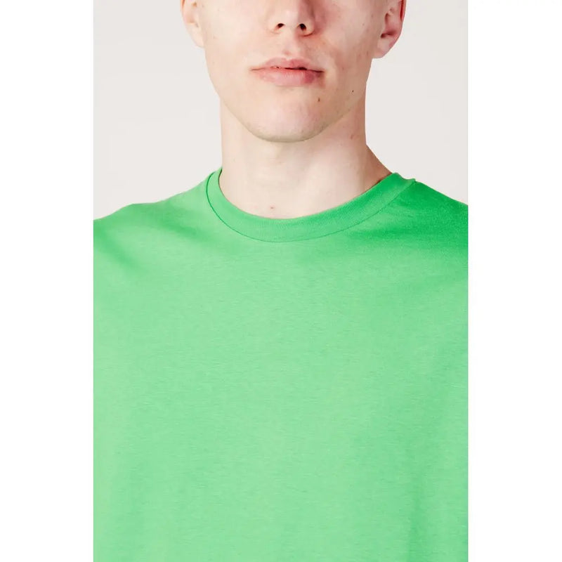 Green Cotton T-Shirt Suns