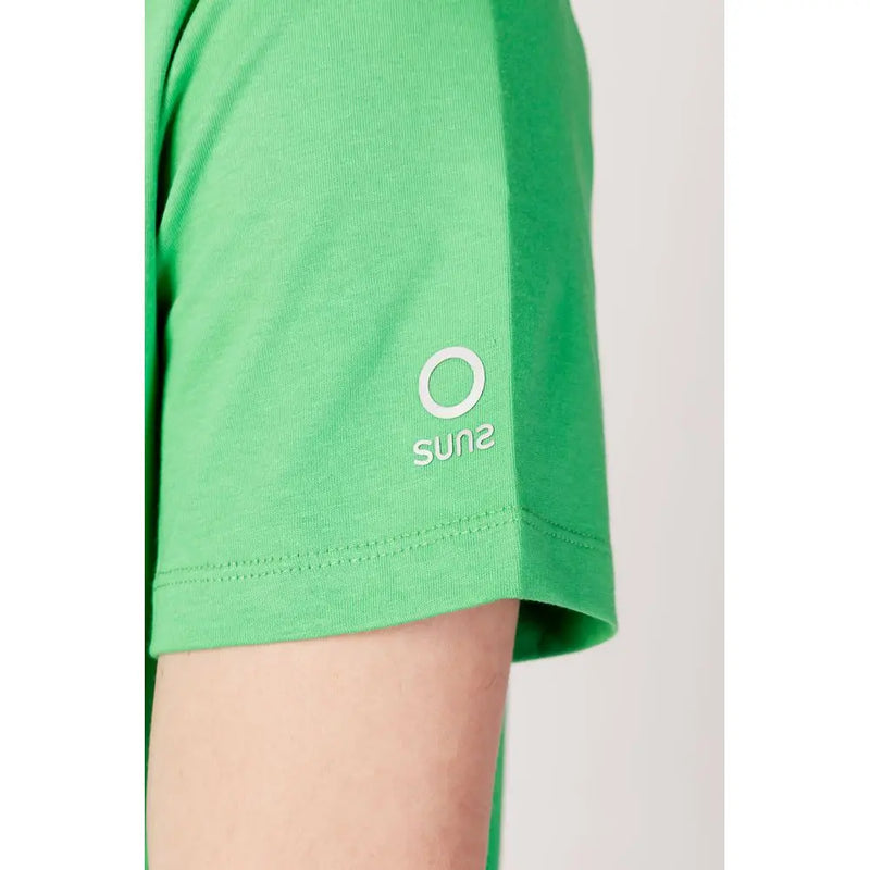 Green Cotton T-Shirt Suns