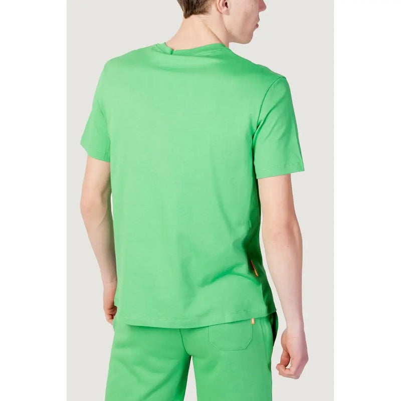 Green Cotton T-Shirt Suns