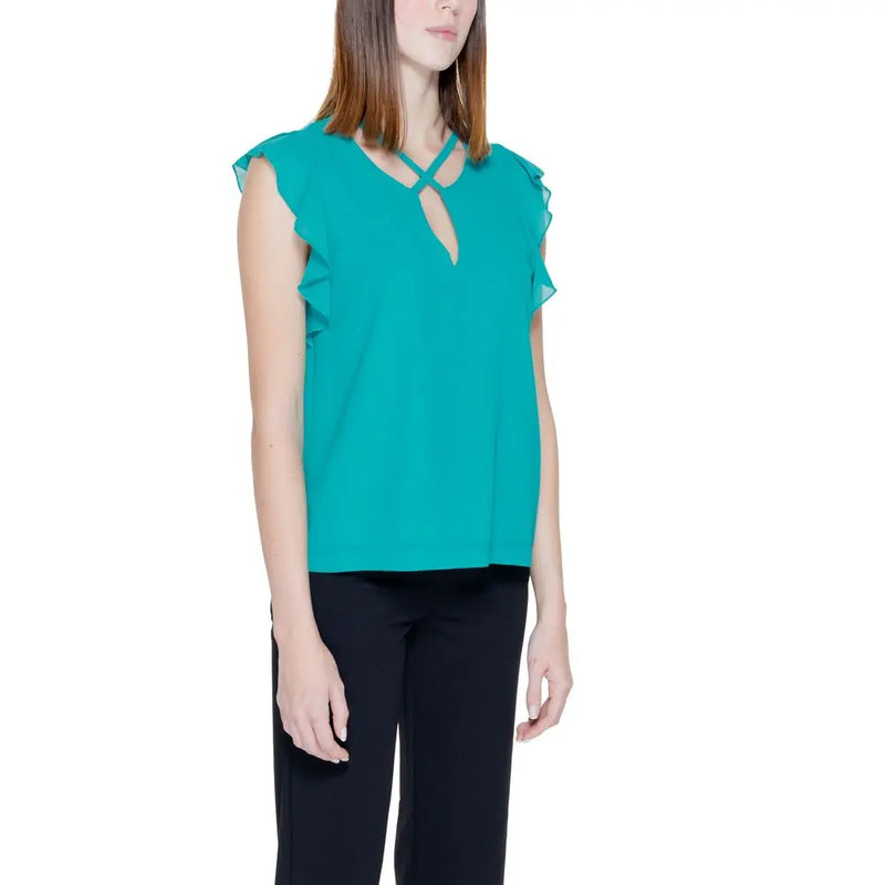 Green Polyester Shirt Rinascimento