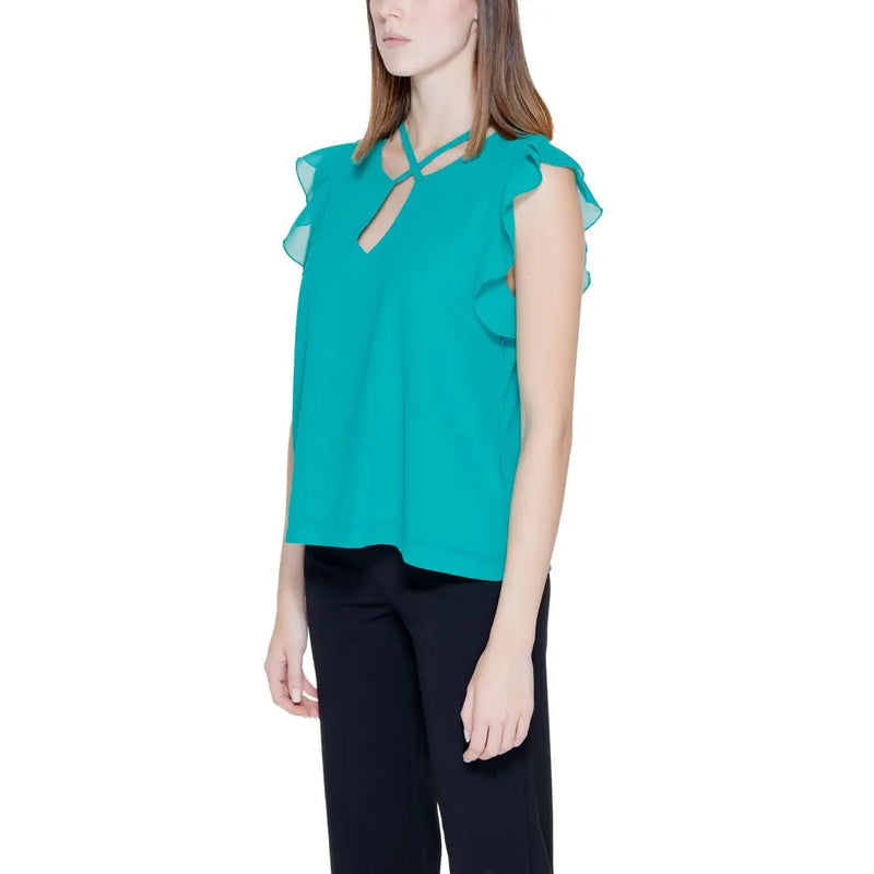 Green Polyester Shirt Rinascimento