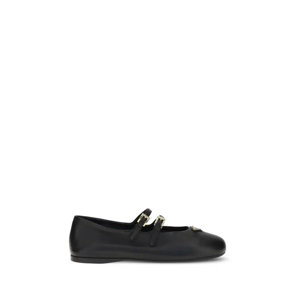 Leather Ballerinas Prada