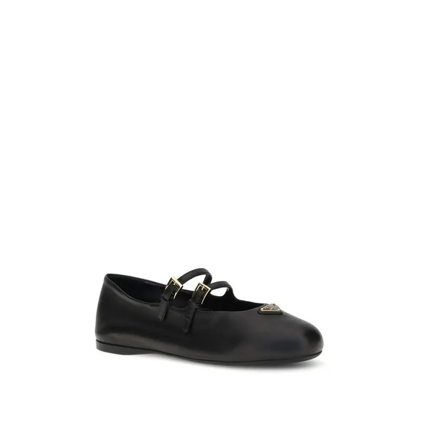Leather Ballerinas Prada