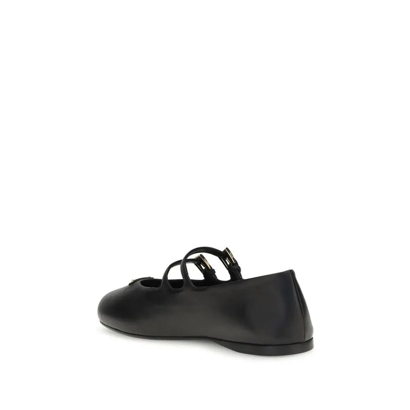 Leather Ballerinas Prada