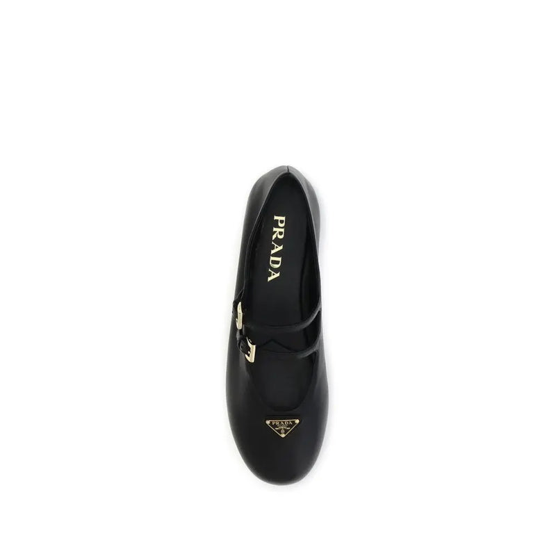 Leather Ballerinas Prada
