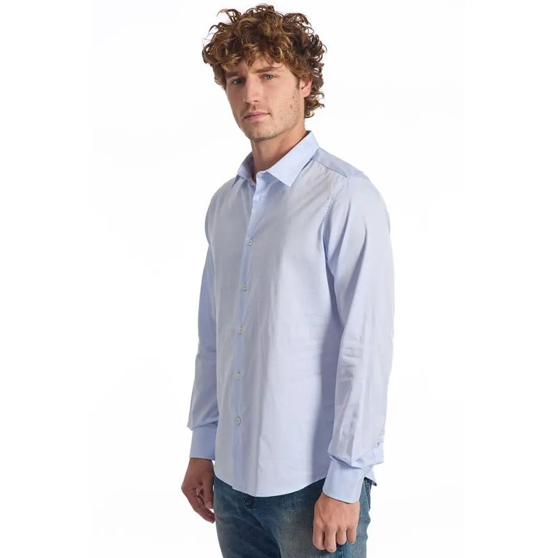 Light Blue Cotton Shirt Baldinini Trend