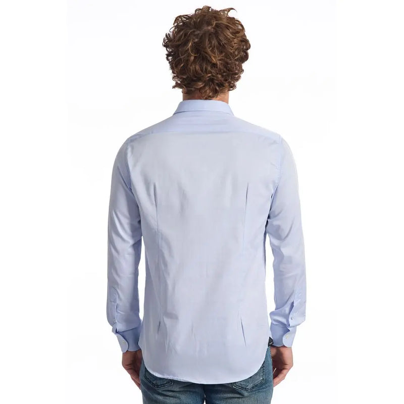 Light Blue Cotton Shirt Baldinini Trend