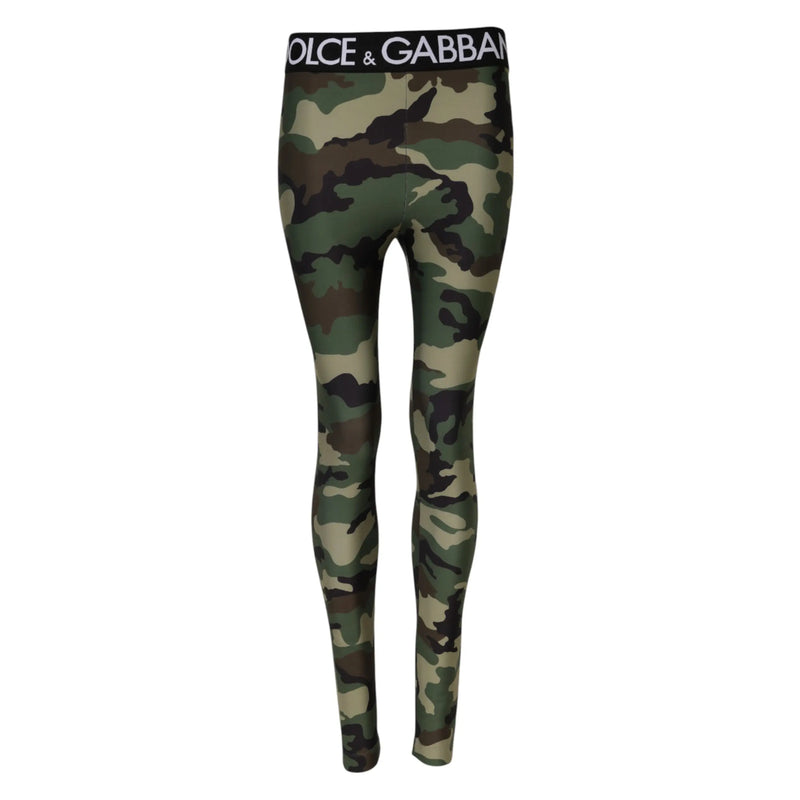 Multicolor Camouflage DG Waist Leggings Pants Dolce & Gabbana
