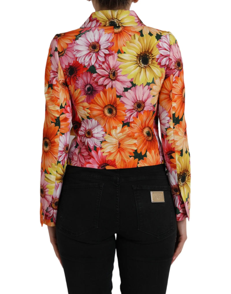 Multicolor Daisy Print Floral Fantasy Jacket Dolce & Gabbana