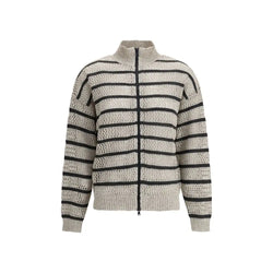 Open knit design Cardigan with sequins Brunello Cucinelli