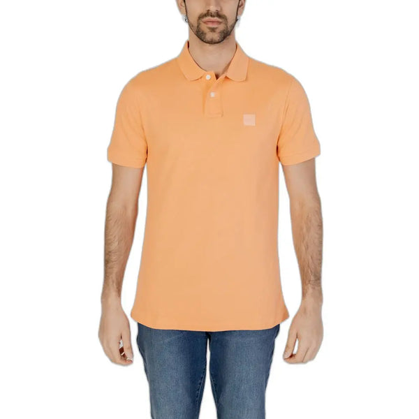 Orange Cotton Polo Shirt Hugo Boss