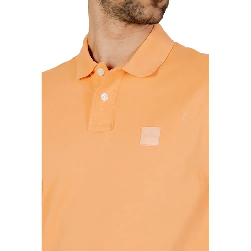 Orange Cotton Polo Shirt Hugo Boss