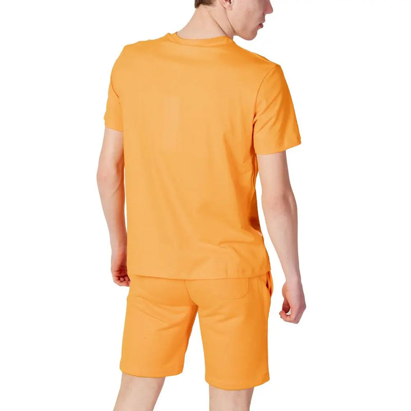 Orange Cotton T-Shirt Suns