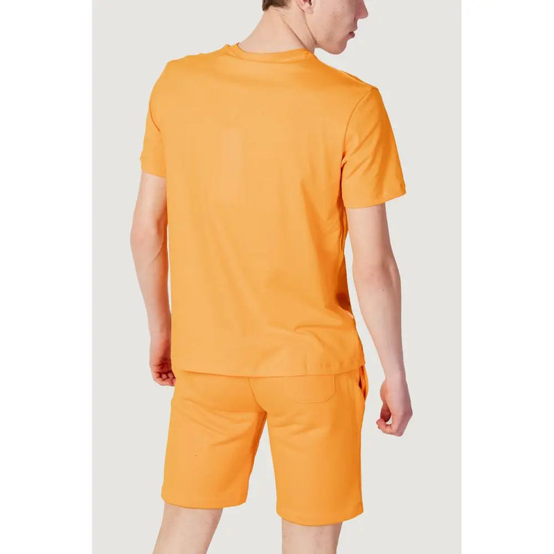 Orange Cotton T-Shirt Suns