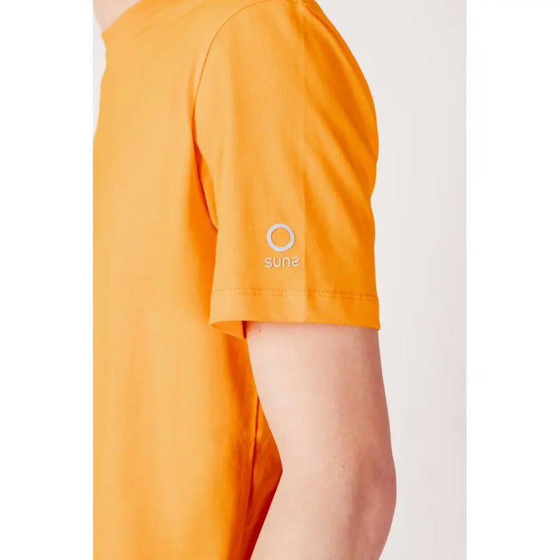 Orange Cotton T-Shirt Suns