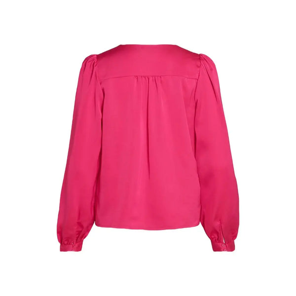 Pink Polyester Shirt Vila Clothes