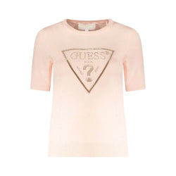 Pink Viscose Sweater Guess Jeans