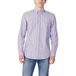 Purple Cotton Shirt Hugo Boss