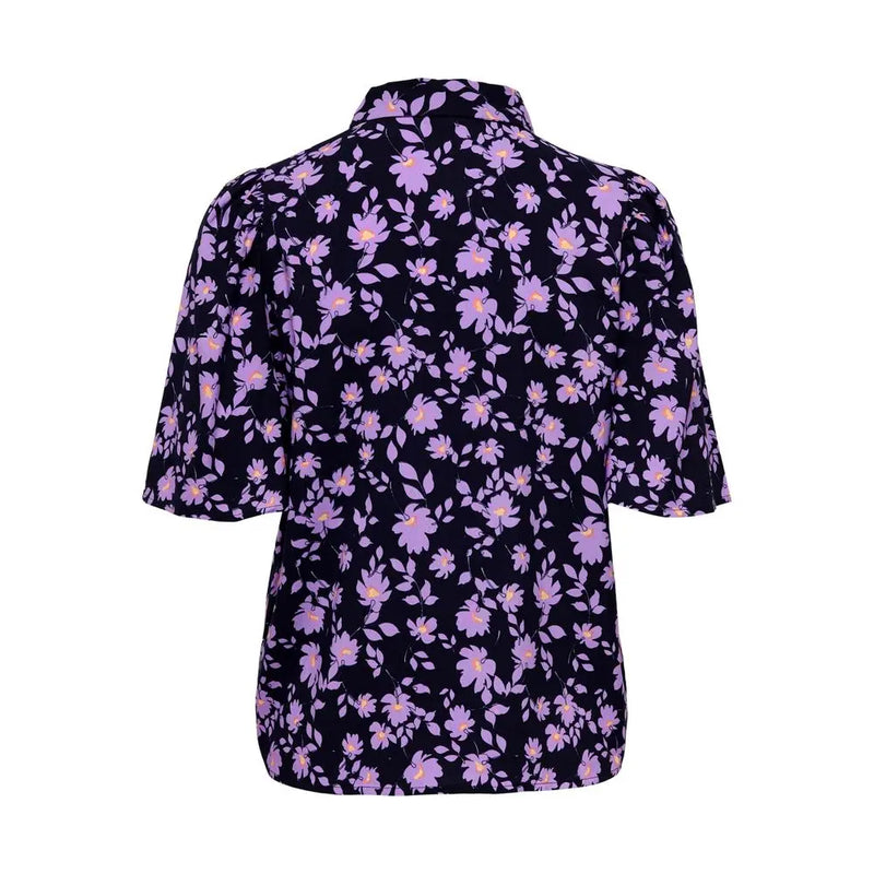 Purple Viscose Shirt Jacqueline De Yong