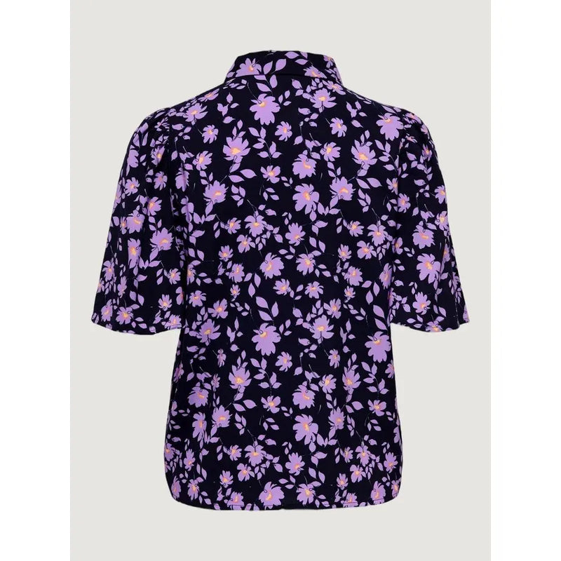 Purple Viscose Shirt Jacqueline De Yong